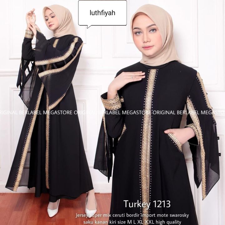 Model abaya polos best sale