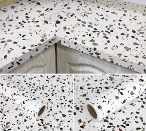 kitchen 5 meters x 40 cm Kitchen and bathroom self-adhesive wallpaper waterproof and oilproof home  003k