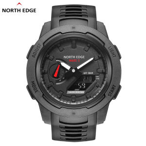 North Edge Mars 3 Miliatry Digital Watch Carbon Fiber Case Waterproof 50M Sports Watches