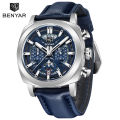 BENYAR 2025 jam tangan lelaki kuarza baru jam tangan fesyen mewah untuk lelaki sukan tentera kalis air lelaki pergelangan tangan Watch BY-5205. 