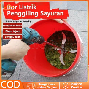 [FALSH SALE]Promo 1 SET Pisau Mesin Cacah Rumput Sayuran Multifungsi - Pakan Ternak Entok/Ayam Cocok untuk Dinamo & Stick Bor Cepat Cacah & Awet