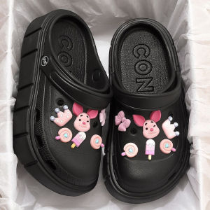 [Free Shipping] Thick-Soled Closed-Toe Non-Slip Clogs For Women Summer 2026 New Style Soft-Soled Beach Sandals For Outdoor Wear