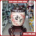 [CHUM GẠO CAO CẤP] CHUM SỨ BÁT TRÀNG TÀI LỘC MANG TÀI VẬN VỀ CHO GIA ĐÌNH - DÙNG ĐỰNG GẠO VỪA SẠCH SẼ VỪA TRANG TRÍ ĐẸP. 