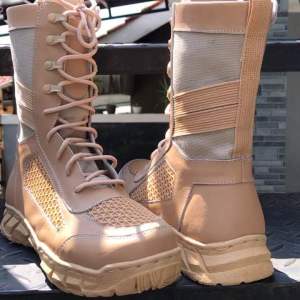 Sepatu pdl gurun pns kulit model jaring tawon