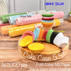 [Isi1000] Cake Case 5.5 55 Glassine Warna Warni LILAC / Alas Kue Nastar Mochi Moci Mocchi Warna Warni 55 / Cupcake Case Glassine Hijau Hitam Biru Kuning Orange Pink Merah Muda 5.5cm / Kertas Cup Cake Glassine Warna 5.5” 55” 55 5.5 55 cm