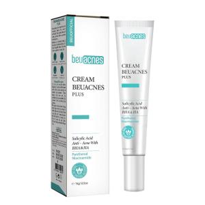 Kem giảm mụn nhanh 24h BEUACNES mụn trứng cá chiết xuất rau má hỗ trợ mờ thâm mụn sáng da dung tích 15g