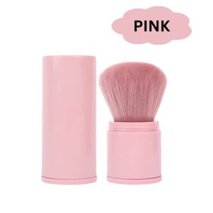 Portable Makeup Brush | Retractable Blush & Loose Powder Brush | Mini Travel Makeup Tool