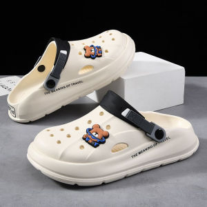 Free Shipping MenS Summer Outdoor Cartoon Trendy Home Use CoupleS Non-Slip Clogs Closed-Toe Sandals For Female Students