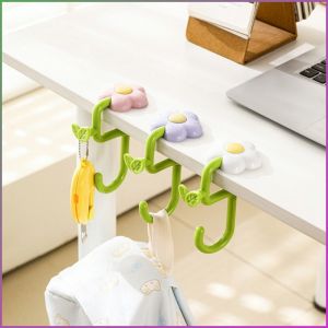 Hooks Suitable for School Families Solid Structure Book Bag Hook Small Flowers Multifunction