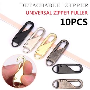 10/2pc Universal Replacement Zipper Slider Metal Removal Zipper Puller Zipper Repair Kit for DIY Craft Sewing Tools Metal Zipper