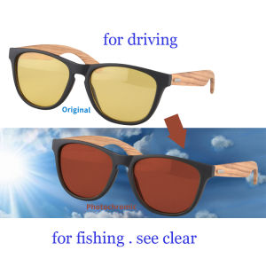 SHINU แว่นกันแดดโพลาไรซ์สําหรับผู้ชายตกปลา Photochromic แว่นตากันแดดเปลี่ยนสีแดงแสงแดดเลนส์ขับรถในเวลากลางคืน6100D