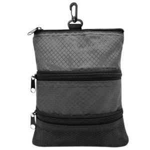 SPUNO Waterproof Golf Ball Bag Three Layer Portable Golf Accessory Bag Multipurpose Large Capacity Golf Storage Bag Outdoor Golf