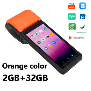 Soonpos Handheld POS Terminal Android 11.0 PDA portable Printer With 58mm Larger Paper Warehouse 2GB 4GB 32GB 64GB WiFi Bluetooth 4G Smart 58mm POS Thermal Printer Support 2D Barcode Reader Compatible with Loyverse Kyte Foodpanda