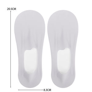 【♡Lovely girls house♡】5Pairs Women Ice Silk Boat Socks Thin Invisible Socks No Traces Non-slip Sock