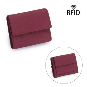 Cow Leather Luxury Short Wallet Woman Folding Fashion Multi-function Card Holder Custom Letters Lady Casual RFID Coin Purse Gift2026