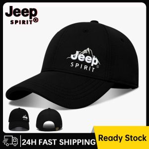 JEEP SPIRIT 2025 Embroidery Brand Outdoor Mens/Womens Baseball Hats In Grey