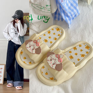 [Free Shipping] Cute Bunny Slippers For Women New Summer Outdoor Wear Soft Sole For Home Non-Slip Indoor Sandals For Holidays