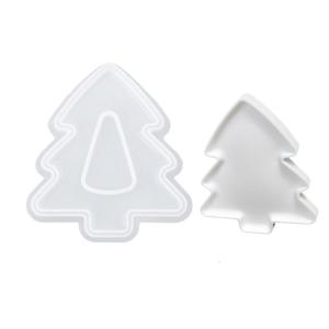 Trendy Large Christmas Sturdy Silicone Mold for Resin Castes Epoxy Tray Dish Molds Craft Supplies Holder Making