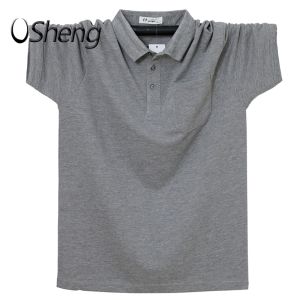 VSheng Big Size  L to 6XL Polo T Shirt For Men With Pocket Oversized Stretch Short Sleeve TShirt Threadwork Cuff Tops Maximum Support 135kg