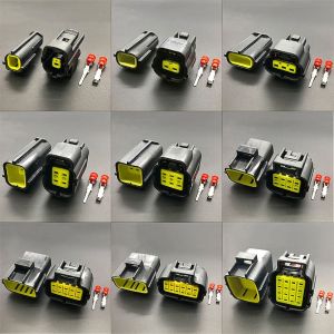 DUOJI Sealed 1set Line Docking Terminal Plug Quick Connection Truck Harness Socket Automotive Electrical Plug Car Wire Connector Truck Socket Cable Terminal