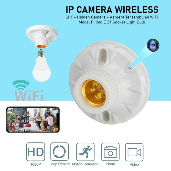 Spy IP Camera WIFI HD 1080P Hidden Camera WIFI Model Fitting