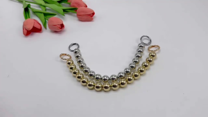 Thời trang hạt nhựa dây xích ngắn xử lý với móc kẹp cho túi đeo vai và ly hợp túi xách thay thế