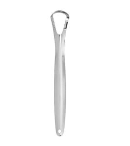 Tongue Scraper Stainless Steel Medical Grade Reusable Tongue Brush Cleaning Scraper Oral Care Fresh Breath Improve Oral Hygiene Tongue Cleaner Tools