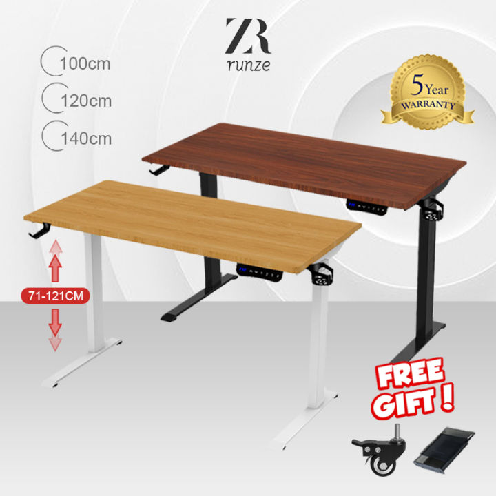 100cm Electric Height Adjustable Desk 4 Memory Set Standing Desk With