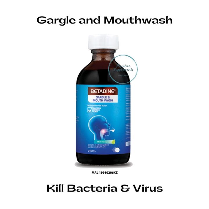 Betadine Gargle and Mouthwash Lazada