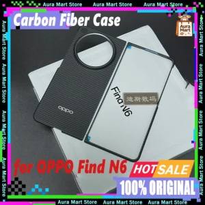 Original Carbon Fiber Phone Case for OPPO Find N6 Kevlar Wireless Charging Back Cover Case Hard Shell for OPPO FindN6