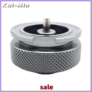 Kui-Min 1ชิ้นกระบอกแบนไปยังตลับถังแก๊สอะแดปเตอร์กระบอกแก๊สบิวเทนสำหรับตั้งแคมป์กลางแจ้ง