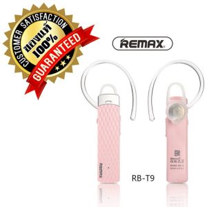 หูฟังบลูทูธ REMAX RB-T9 มีให้เลือก 3 สี : สีดำ / สีขาว / สีชมพู ใช้ได้กับมือถือทุกรุ่นทุกยี่ห้อ Bluetooth HD Voice Small talk รุ่น
