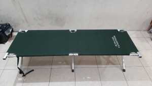 Velbed Alumunium  Tempat Tidur Lipat  Velbed Standar TNI  Tempat TIdur Outdoor / Indoor