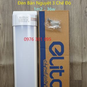 [COMBO 2 ]  Đèn Bán Nguyệt 3 Chế Độ Màu 1m2 36w (Hàng Cty loại tốt) (Trắng - Vàng - Trung Tính)