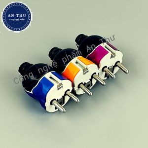 [HCM]Bộ 3 Phích Cắm Đúc Nhựa Chống Va Đập Chống Vỡ Chịu Tải Cao Siêu Bền Chân Cắm To 4.8 mm Tăng Tiếp Xúc Điện Tuyệt Vời Không Gây Tia Lửa Điện Có Đèn Led Báo Siêu Sáng Tiện Lợi