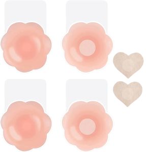 【Free Gift for each Order】Nipple Silicon Pad waterproof nipple tape washable bra pad adhesive silicone cup bra with case silicon nipple cover nipless tape bra tape bra for women washable breast bra adhensive invisiable nipple cover for swimming beach