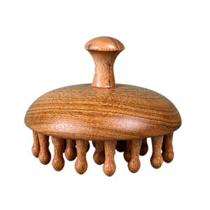 Scalp Disc Massage Comb Sandalwood Scalp Massage Hairbrush Comb