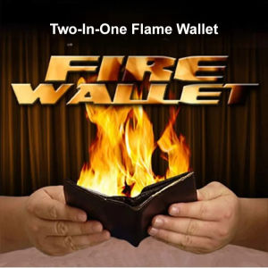 Magic Flame Wallet Second Generation Small Wallet Stage Magic Prop/Fireproof Leather Multi-function/Real Flame Party Accessory For Young Adults And Magic Fans