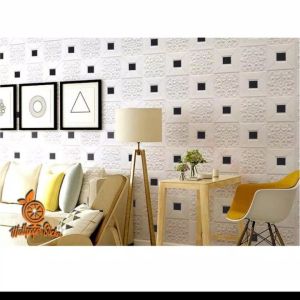 PROMO 20 LEMBAR brickfoam Batik 3D stiker gliters ori perekat kuat ukuran 70cmx35cm