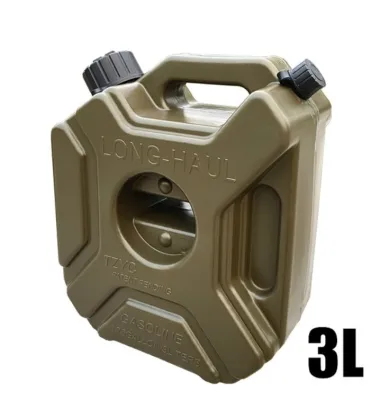 Longhaul Sand Track 3 Litres (Diesel Water Petrol) Spare Red Fuel Tank Long Haul - 3L Red / Black / Green Jerry Can Long Haul Water Petrol Container Sandtrack