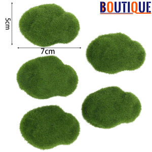 20PCS Artificial Moss Rocks Foam Fake Green Moss Stone Micro Moss Balls for Home Fairy Garden Crafting Bonsai Flower Pot DIY Decoration