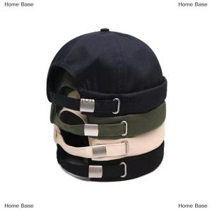 [COD] Home Base Vintage Brimless Cotton Baseball Snapback Caps Hip Hop Skull Hats Adjustable