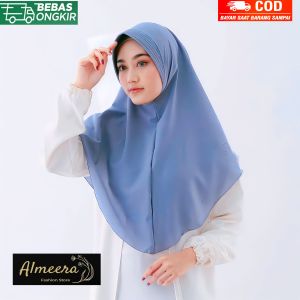 𝐀𝐥𝐦𝐞𝐞𝐫𝐚 - Jilbab Khimar Instan Pet Simpel Diamond - Kerudung Wanita /- Kerudung Hijab Jilbab Instan Diamond Khimar Terbaru - Hijab Muslimah - Kerudung Khimar Bergo instan Nyaman Terlaris / Kenan hits