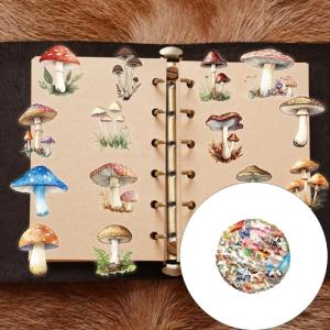 50Pcs Mushroom Sticker Aesthetic Sticker for Water Bottle Laptop Scrapbooking Photo Album Phone Case Guitar Luggage