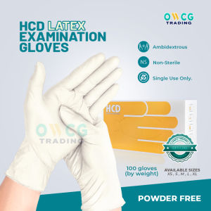 [24 HOURS SHIP] MEDIUM LATEX SURGICAL GLOVES PER