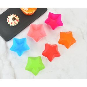aiGooTan - MUFFIN CUP SILIKON BINTANG - Cetakan Cupcake Silicone Mold Jelly Pudding Murah Medan