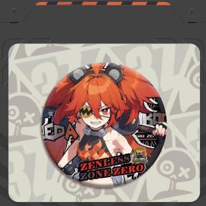clu Zenless Zone Zero Laser Silver Onion Double Flash Metal badge Game Peripherals birthday gift for girl ulc