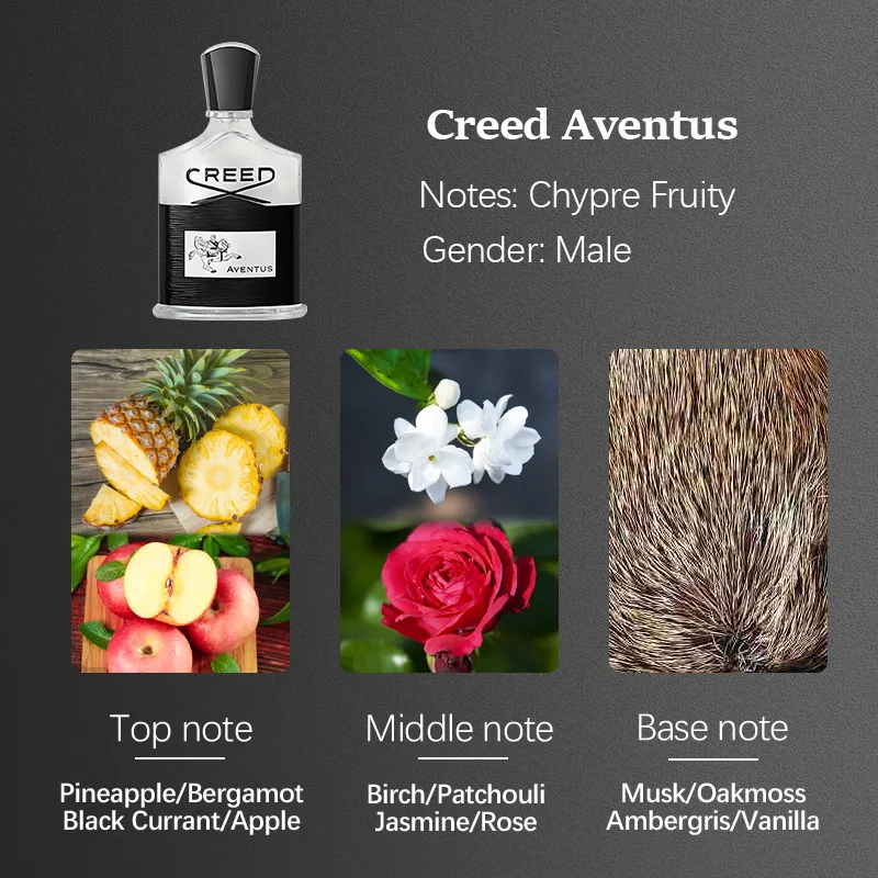【Duty-free authenticity 】original creed aventus EDP 100ml for men  Long--Lasting perfume Spicy Woody Perfume Fragrance perfume men perfume
