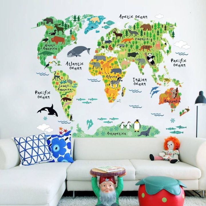 world map sticker | Lazada.co.th