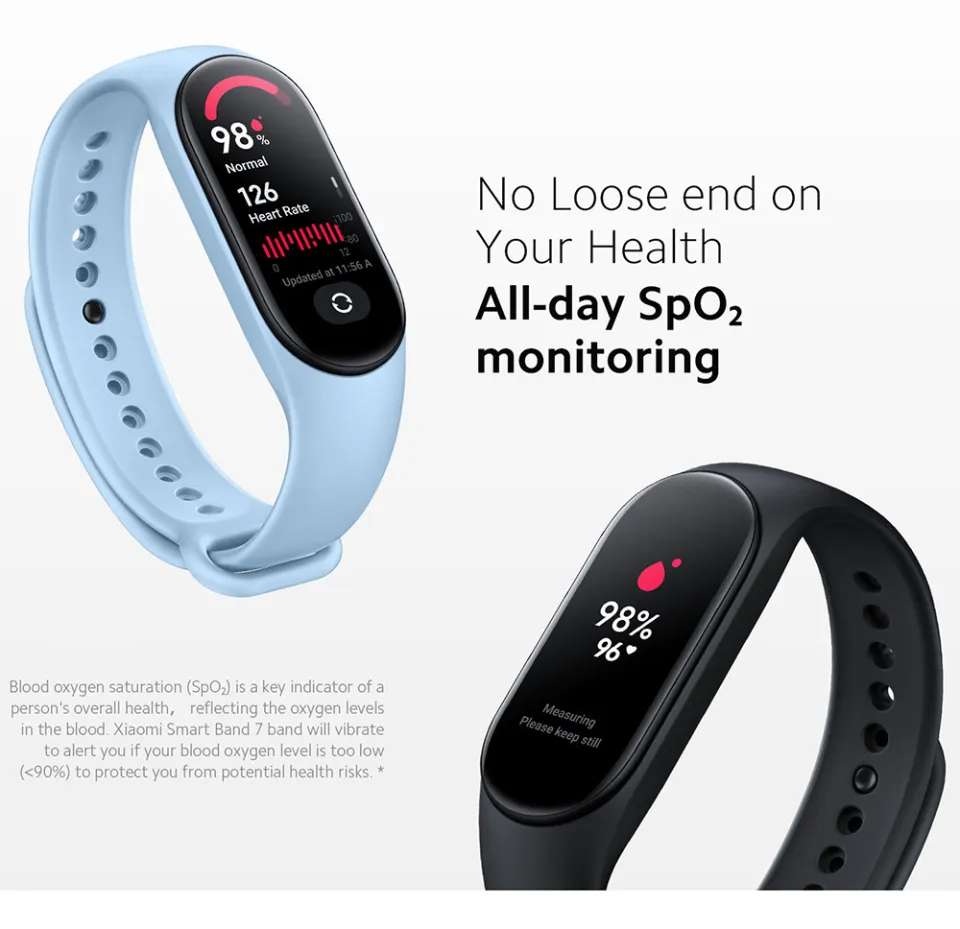 Xiaomi Mi Band 7 Smart Bracelet Bluetooth 5.2 VO2 Max Sport Analysis 1.62 AMOLED 120 Workout Modes 5 atm Waterproof Smart Band Lazada Singapore